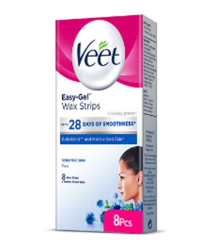 Picture of VEET FACE WAX STRIPS 8PCS NORMAL